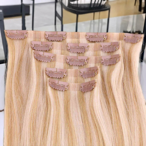 Vendita all'ingrosso della fabbrica vergine Remy PU Clip-in estensioni dei capelli dell'onda del corpo I Claw Clip in coda di cavallo di alta qualità dei capelli umani