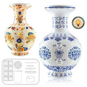 <span class=keywords><strong>Puzzle</strong></span> Jigsaw Vase 3D avec Lumières 200pcs Jouets Éducatifs Pour Enfants Peut Être Décoré Bureau À Domicile pour Envoyer Des Amis Cadeau Chaud - Product Image 6