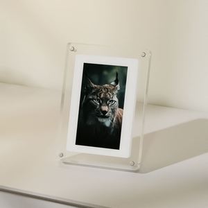 Marco de Fotos <span class=keywords><strong>Digital</strong></span> LCD IPS de 7 Pulgadas para Escritorio, <span class=keywords><strong>Álbum</strong></span> de Fotos, Video, Acrílico, con Batería, Venta al Por Mayor - Product Image 1