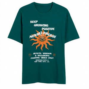 เสื้อยืดลำลองผู้ชาย ผ้าฝ้าย 100% ทรงปกติ หลวม ลายพิมพ์นูน ออกแบบโลโก้ได้ ระบายอากาศ แห้งเร็ว ใส่ได้ในฤดูร้อน ไซส์ใหญ่ - Product Image 1