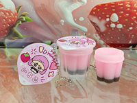 Simulation personnalisée de nourriture jouer pouding gelée porte-clés personnalisé créatif miniature charme doux pincement personnalisé machine résine porte-clés