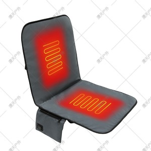 Cojín de Asiento Calefactable con Control de Temperatura USB, Plegable para Camping y Uso en Exteriores, Color Naranja, 100% Poliéster, Tamaño Individual - Product Image 4