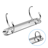 Mecanismo de 2 anillos de Metal de alta calidad, Clips de papelería, Clip de archivo, carpeta de libros de recetas, suministros de oficina personalizados