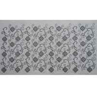 Motif de transfert thermocollant en strass motif cachemire exotique, bordure ondulée de luxe style Buteh persan pour robe Abaya de Dubaï