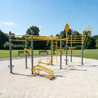 Equipos de Entrenamiento de Gimnasio al Aire Libre para Adolescentes, para Uso en Parques y Escuelas, Equipos de Gimnasio Comerciales Multifuncionales