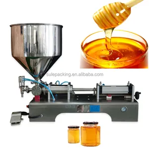 Semi-automático líquido pasta pistão enchimento máquina pequena mel ketchup quantitativa garrafa manual máquina enchimento