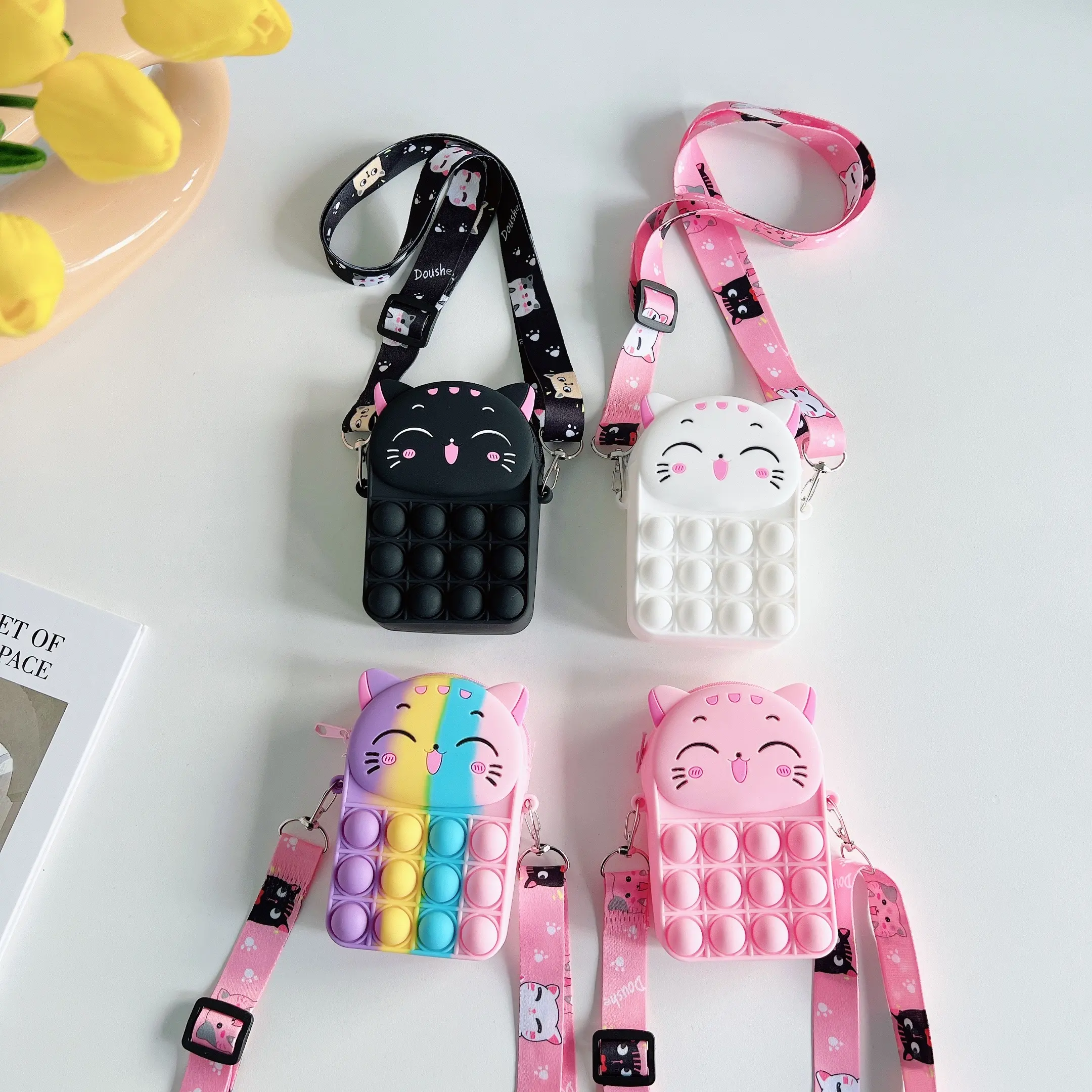 Хит продаж Детская сумка мультяшная игрушка для девочек кошелек Милые силиконовые детские сумки для сумочки