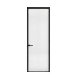 Puerta Minimalista de Vidrio con Aislamiento Acústico para Uso en Interiores de Oficina - Product Image 3