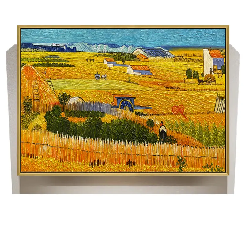 उच्च गुणवत्ता हस्तनिर्मित चित्र तेल विश्व प्रसिद्ध प्रतिकृतियां की फसल वॉन गाग की पेंटिंग कैनवास कला