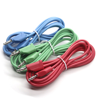 Câble USB Type-C magnétique à angle droit Goochain 4 mm avec fiches bananes mâles en cuivre pur et gaine en PVC souple, empilable