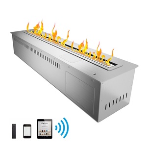 Inno-living <span class=keywords><strong>Fire</strong></span> Chimenea moderna 200cm Negro Plata <span class=keywords><strong>Google</strong></span> Alexa Chimenea de etanol China - Product Image 2