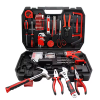 Perceuse électrique 12V et kit d'outils de bricolage à la maison pour la maison et le bureau ensemble d'outils de réparation comprend une pince à marteau de scie à main