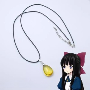 Anime Mad Father collar Aya Drevis amarillo gotas de agua colgante hombre mujer Halloween Cosplay moda accesorio regalos - Product Image 1