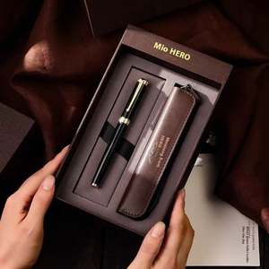 Bolígrafo de Lujo Hero de Metal, Set de Regalo Empresarial, Bolígrafo de Rodillo para Práctica de Caligrafía para Estudiantes, Ancho de Trazo 1.0mm, con Logotipo de Cuero y Diseño de Cuerpo Animal - Product Image 5