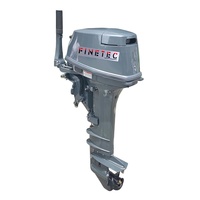 Moteur hors-bord à arbre long 18 HP 20 HP moteur de bateau en aluminium à refroidissement par eau en mer