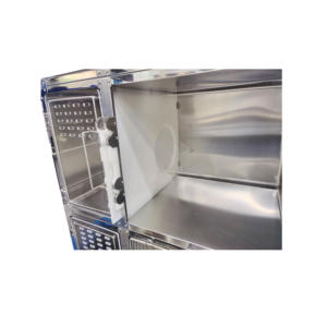 Высококачественная ветеринарная клетка для кошек Sus 304, 3-рядная конструкция с подстилкой для ветеринарной клиники, больницы для животных - Product Image 4