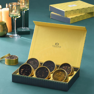 Caja de regalo de embalaje de té de lujo, Logo personalizado impreso, papel de embalaje de té con cierre magnético - Product Image 2
