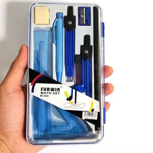 Ensemble mathématique de haute qualité de 11 pièces, boîte à dessin pour le dessin technique, ensemble professionnel pour l'apprentissage des mathématiques et le dessin pour les étudiants - Product Image 1