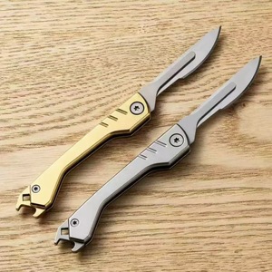 Utility knife, folding keychain knife, detachable sharp blade, mini portable delivery knife, paper cutter - Product Image 1