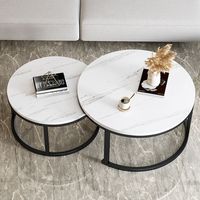 Mesa de Centro Plegable de Mármol Moderna para Sala de Estar Pequeña - Diseño Decorativo