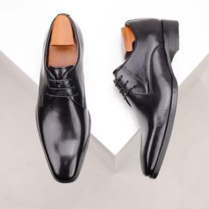 Nouvelles chaussures habillées en cuir Oxford pour hommes, fabriquées à la main, de style britannique décontracté et luxueux, bout pointu, à enfiler, pour mariage et bureau professionnel - Product Image 5
