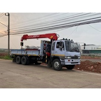 Grue montée sur camion 8 tonnes, flèche télescopique rigide, couple de levage élevé, boîte de vitesses, pompe moteur SPS17500 SPS17500B SPS16000 SPS16000A