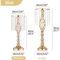 Support de bougie décoratif, accessoire de mariage, vase guide de chemin, pompon en fer forgé