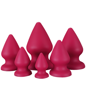 OEM JS-YL165 Plug <span class=keywords><strong>anal</strong></span> extra-large en silicone liquide imperméable rouge/noir, dispositif de masturbation pour hommes/femmes, jouet sexuel érotique pour le sexe <span class=keywords><strong>anal</strong></span> - Product Image 1