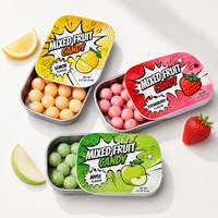 Bonbons durs pressés certifiés Halal, saveur fruitée acidulée, multicolores, en vrac, vente en gros, OEM