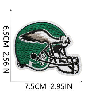 Gepersonaliseerde <span class=keywords><strong>Custom</strong></span> Sport American Voetbal Borduurwerk Patch Low Moq Nfl Team Rugby Geborduurde Ijzer Patches Voor Kleding - Product Image 6