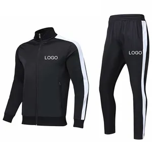 New sweatsuit set men's high quality tracksuit fitness sportswear school wear baggy man polyester velour jogging suit for women