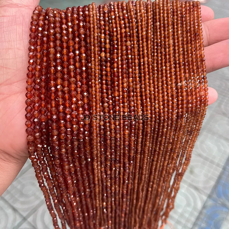 Wholesale 2 3 4MM Natural Faceted Tiny Gemstones Loose Beads Agates Crystal forJewelry Making Beadwork DIY Bracelet Necklace