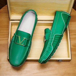 Chaussures mocassins tendance à la mode, logo personnalisé, semelle plate classique, sport de plein air, confortables, chaussures décontractées pour hommes, hiver, antidérapantes, fourrure - Product Image 4