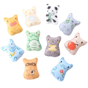Venta caliente juguetes para mascotas dibujos animados animal print gato juguetes hierba gatera masticar dentición juguetes interactivos para gatos - Product Image 1