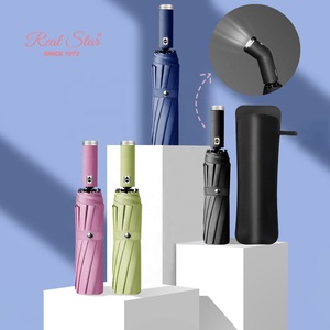Paraguas Plegable <span class=keywords><strong>Real</strong></span> <span class=keywords><strong>Star</strong></span> de 10 Varillas con Marco Resistente y Luz LED Creativa - Product Image 1