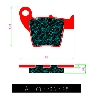 Plaquettes de frein de moto avant et arrière de haute qualité plaquettes de friction de moto pour Honda CR <span class=keywords><strong>125</strong></span>/CRF150/CR 250 R Moto/<span class=keywords><strong>CRF</strong></span> 450 FA346 - Product Image 4