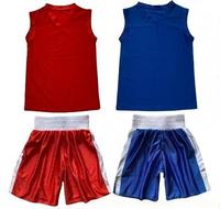 Ensemble d'uniformes d'équipe de kickboxing professionnel-Short de boxe respirant de haute qualité et débardeur personnalisé Fabricant de vêtements de combat OEM