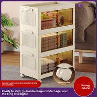 Armoire de rangement pliable en plastique, design moderne et minimaliste pour le salon, unité d'étagères pour la maison, organisateur de jouets pour enfants