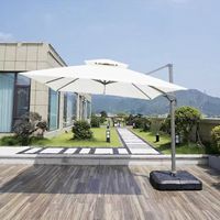 Parapluie Yimu Art-8001 Premium avec cadre en aluminium robuste, imperméable, protection UV, résistant au vent, inclinaison pivotante à 360 degrés