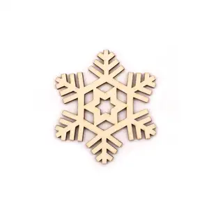 Best-selling wooden creative decorations Snowflake Christmas ornaments