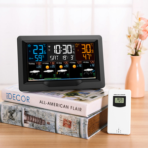 WIFI TUYA Station <span class=keywords><strong>Météo</strong></span> Portable Thermomètre Hygromètre Réveil Température Humidité Moniteur Station <span class=keywords><strong>Météo</strong></span> Numérique - Product Image 6