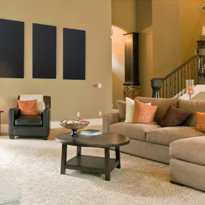 Vendita calda moderna decorazione legno Akupanel acustica PET 100% poliestere MDF <span class=keywords><strong>pannelli</strong></span> di parete con cemento grigio <span class=keywords><strong>per</strong></span> camera da letto - Product Image 3