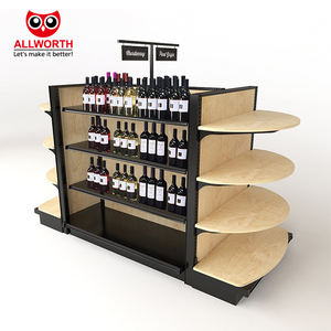 Estante de Góndola de Panel Trasero <span class=keywords><strong>Central</strong></span> de Alambre de una Cara para Periódicos, Revistas y Libros - Product Image 5