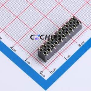 SSM-110-L-DV Pin Socket SMD,P=2.54mm Connector ( Pitch: 2.54mm )( Row Spacing: 2.54mm )( Mounting Type: Vertical Mount ) - Product Image 2