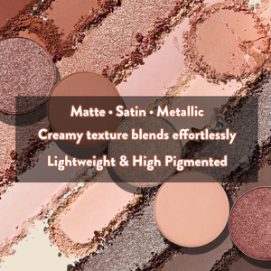 Kem kết cấu mịn dễ dàng để áp dụng bóng mắt thấp moq để tùy chỉnh Eyeshadow Nudes và nâu Matte trung tính Eyeshadow Palette - Product Image 4