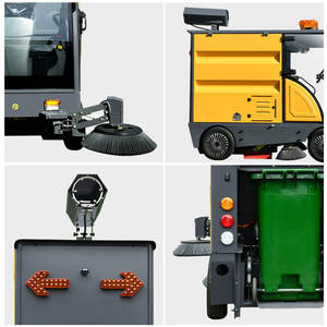 Mini balayeuse de rue électrique commerciale Machine de nettoyage industriel à quatre roues Mini balayeuse de rue camion à vendre - Product Image 6
