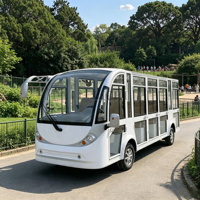 Nouvelle Arrivée Autobus Électrique Style Moderne 14 Places Sans Portes Autocars Autobus Scolaire Couleur Navette Personnalisée à Vendre