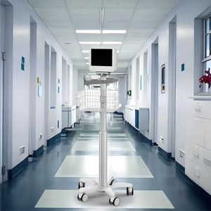 휴대용 생체 신호 모니터 롤 스탠드 모바일 의료 트롤리 알루미늄 ABS 바구니 병원 사용 응급 의료 장비 장바구니 - Product Image 6