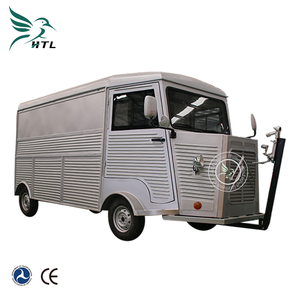 Camion de restauration mobile entièrement personnalisable de style Citroën en acier inoxydable, utilisé pour le café, la restauration rapide, les repas, remorquable - Product Image 1