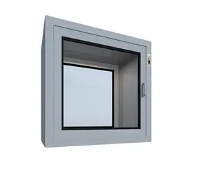 Fabricante de ventanas de paso Flujo de aire laminar Caja de paso de ducha de aire dinámica para ventana de transferencia de habitación limpia